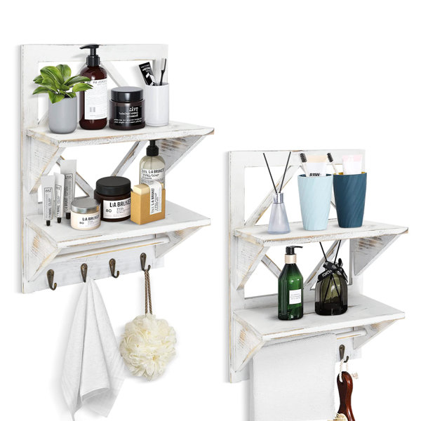 Gracie Oaks Yailynn Solid Wood Accent Shelf Wayfair